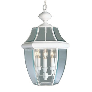 Livex Lighting Monterey Outdoor Chain Hang in White 2355-03 - All