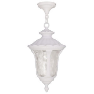 Livex Lighting Oxford Outdoor Chain Hang in White 7854-03 - All