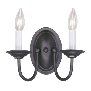 Livex Lighting Home Basics Wall Sconce in Black 4152-04 - All