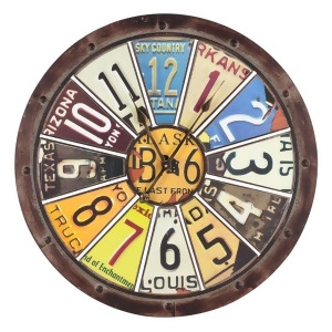 Cooper Classics Hildale Clock Distressed Brown 40386 - All