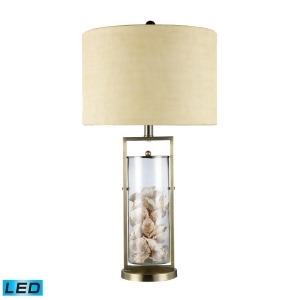 Dimond Millisle Led Table Lamp in Antique Brass and Clear Glass D1978-led - All