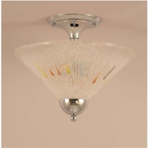 Toltec Lighting Semi-Flush 2 Bulbs 12' Frosted Crystal Glass 120-Ch-701 - All