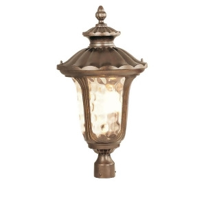 Livex Lighting Oxford Outdoor Post Head in Moroccan Gold 7664-50 - All