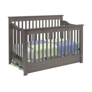 Davinci Piedmont 4-In-1 Convertible Crib w/ Toddler Rail Slate M1921sl - All