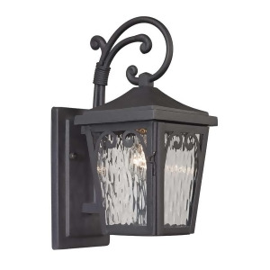 Elk Lighting Forged Manor Collection 1 Light Outdoor Sconce Charcoal 47093-1 - All