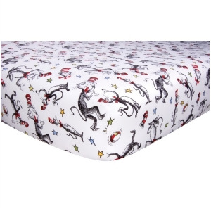 Trend Lab Crib Sheet Dr. Seuss Cat In The Hat 30041 - All
