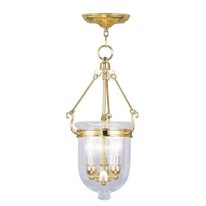 Livex Lighting Jefferson Chain Hang in Polished Brass 5063-02 - All