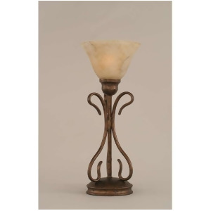 Toltec Lighting Swan Table Lamp Bronze 7' Italian Marble Glass 31-Brz-508 - All