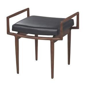 Sterling Ind. Blackington-Mid-Century Bench in Dark Cherry and Black 139-001 - All