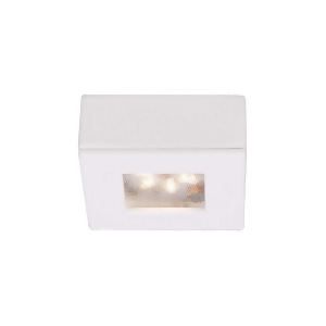 Wac Lighting Square Led Button Light 2700K Warm White White Hr-led87s-wt - All