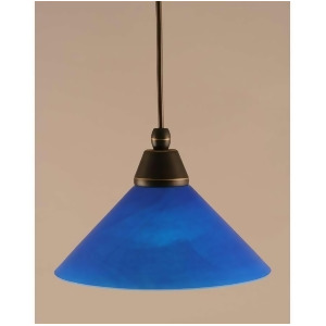 Toltec Lighting Cord Mini Pendant 10 Blue Italian Glass 22-Dg-435 - All