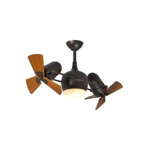 Matthews Fan Company Dagny w/ Light Kit Textured Bronze Wood Blades Dglk-tb-wd - All