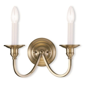 Livex Lighting Cranford Wall Sconce in Antique Brass 5142-01 - All