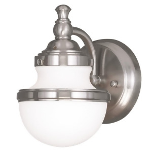 Livex Lighting Oldwick Bath Light/Wall Sconce in Brushed Nickel 5711-91 - All