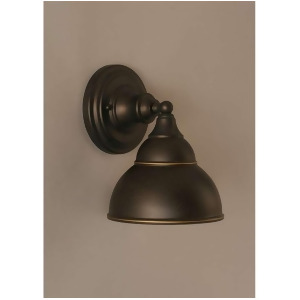 Toltec Lighting Wall Sconce 7' Double Bubble Metal Shade 40-Dg-427 - All
