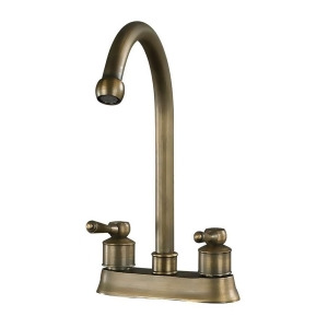 Sterling Industries 9.5 2 Handle Centre Set Antique Brass Faucet 88-9016 - All