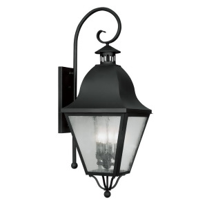 Livex Lighting Amwell Outdoor Wall Lantern in Black 2558-04 - All