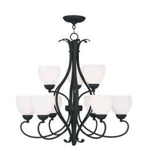 Livex Lighting Brookside Chandelier in Black 4769-04 - All