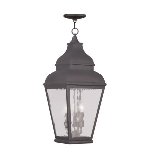 Livex Lighting Exeter Outdoor Chain Hang in Charcoal 2610-07 - All