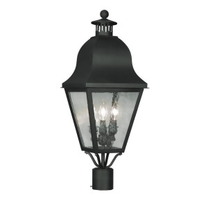 Livex Lighting Amwell Outdoor Post Head in Black 2556-04 - All
