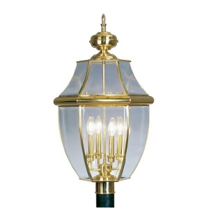 Livex Lighting Monterey Outdoor Post Head in Polished Brass 2358-02 - All