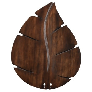 Fanimation 22 Wide Oval Leaf Carved Wood Blade Walnut B5280wa - All
