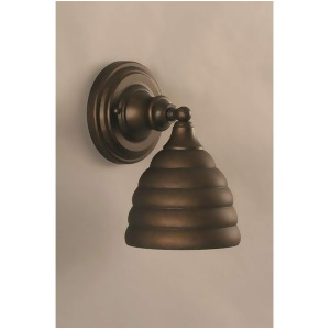 Toltec Lighting Wall Sconce Bronze Finish 6' Beehive Metal Shade 40-Brz-425 - All