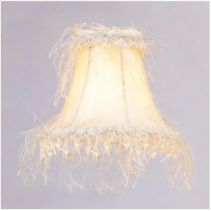 Livex Lighting Chandelier Shade Off White Silk Bell Clip Shade S106 - All