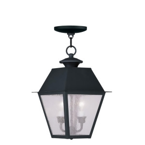 Livex Lighting Mansfield Outdoor Chain Hang in Black 2167-04 - All