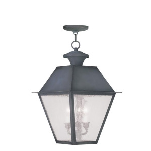 Livex Lighting Mansfield Outdoor Chain Hang in Charcoal 2170-61 - All