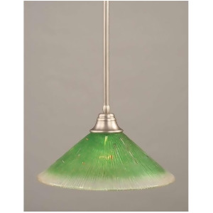 Toltec Lighting Stem Pendant 16' Kiwi Green Crystal Glass 26-Bn-717 - All