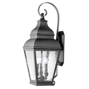 Livex Lighting Exeter Outdoor Wall Lantern in Black 2605-04 - All