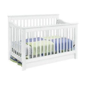 Davinci Piedmont 4-In-1 Convertible Crib w/ Toddler Rail White M1921w - All