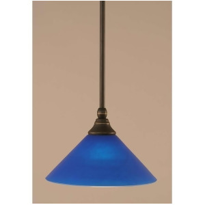 Toltec Lighting Stem Mini Pendant 10 Blue Italian Glass 23-Dg-435 - All