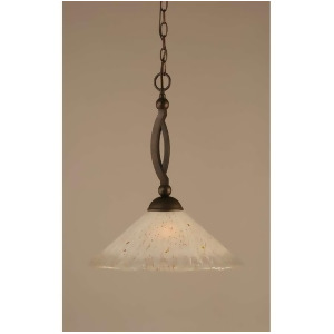 Toltec Lighting Bow Pendant Bronze 16 Frosted Crystal Glass 271-Brz-711 - All