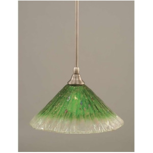 Toltec Lighting Stem Mini Pendant 12' Kiwi Green Crystal Glass 23-Bn-447 - All