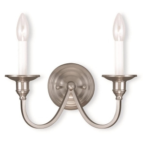Livex Lighting Cranford Wall Sconce in Brushed Nickel 5142-91 - All