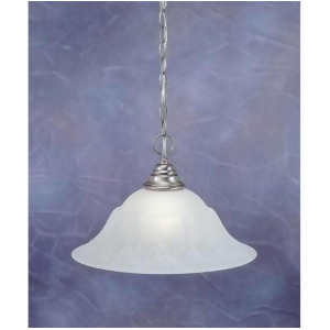 Toltec Lighting Chain Hung Pendant 16' White Marble Glass 10-Bn-53615 - All