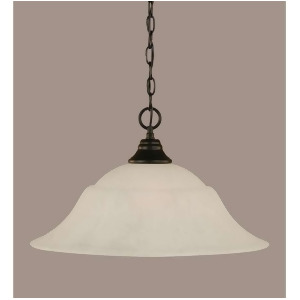Toltec Lighting 'Chain Hung Pendant 20' White Marble Glass' 10-Mb-53815 - All