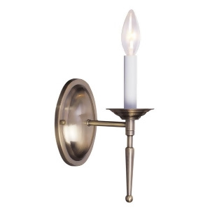 Livex Lighting Williamsburg Wall Sconce in Antique Brass 5121-01 - All