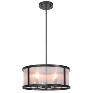 Craftmade Danbury 4 Light Pendant Matte Black 36794-Mbk - All