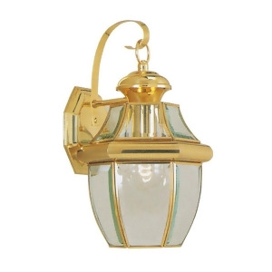 Livex Lighting Monterey Outdoor Wall Lantern in Polished Brass 2151-02 - All