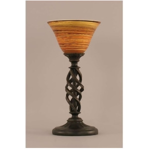 Toltec Lighting Elegante Table Lamp 7' Firre Saturn Glass 61-Dg-454 - All