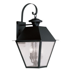 Livex Lighting Mansfield Outdoor Wall Lantern in Black 2168-04 - All