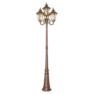 Livex Lighting Oxford Outdoor 4 Head Post in Moroccan Gold 7669-50 - All