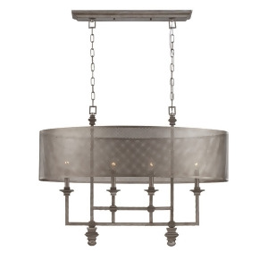 Savoy House Structure 4 Light Chandelier in Aged Steel 1-4301-4-242 - All