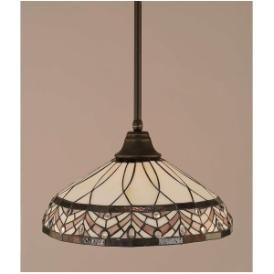 Toltec Lighting Stem Pendant 16' Royal Merlot Tiffany Glass 26-Dg-948 - All