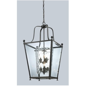 Z-lite Ashbury 6 Lt Pendant Bronze Clear Beveled Out/Clear Hammered In 179-6 - All