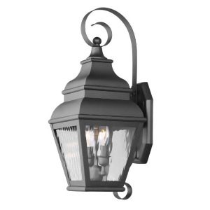 Livex Lighting Exeter Outdoor Wall Lantern in Black 2602-04 - All