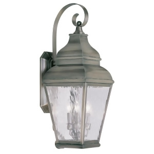 Livex Lighting Exeter Outdoor Wall Lantern in Vintage Pewter 2605-29 - All